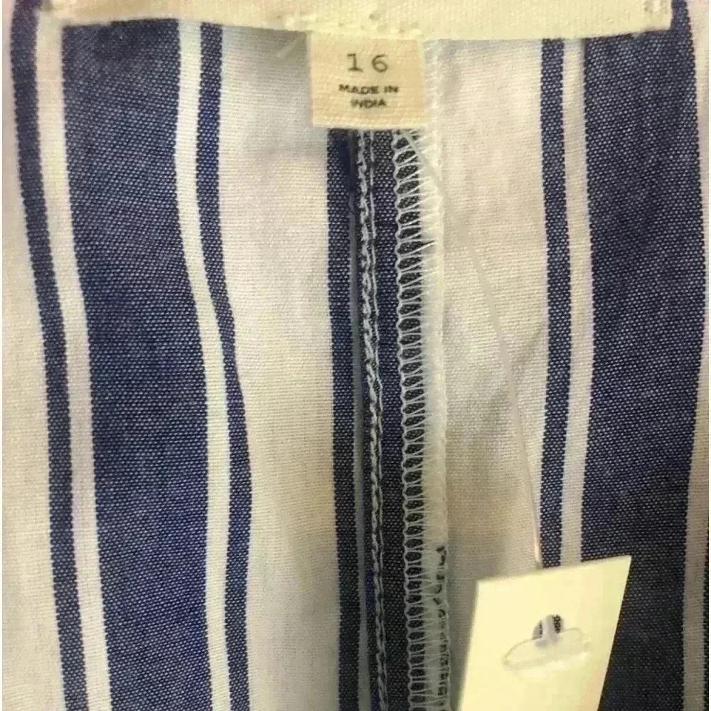 Madewell Striped Tiered Maxi Size 16 Plus Size NWT. Condition is New with tags - Picture 4 of 8